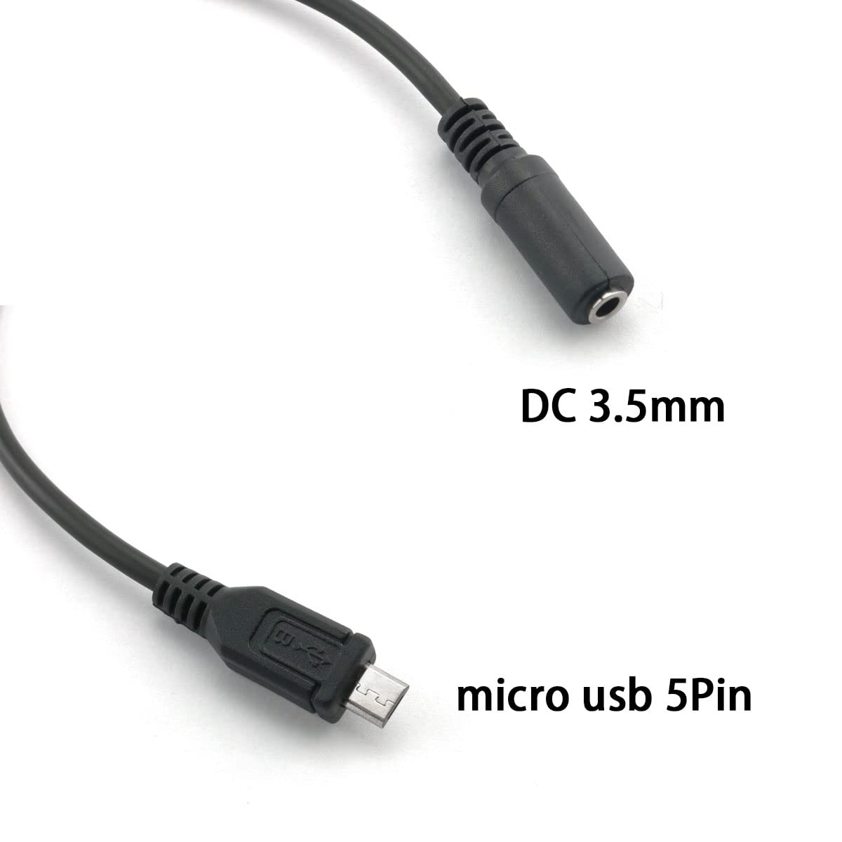 DGHAOP Micro USB Male to 3.5mm Female AUX Audio Wire Cord for Headset Adapter Active Clip Microphone