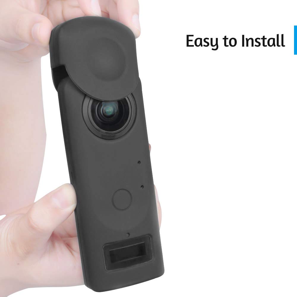 Andoer Soft Silicone Protective Cover Case with Lens Protection Case for Ricoh Theta Z1 Camera Accessories Shockproof Scratch-Proof