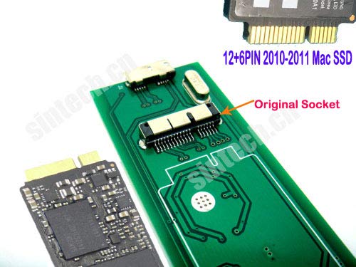 Sintech USB 3.0 External Enclosure Case for 18 Pin SSD from 2010-2011 MacBook Air A1369 A1370 1375 A1377 MC505 MC506