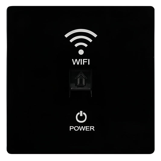 1000Mbps, Black, Wall Mount WiFi Router, Wireless Access Point