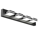 Likelgn Modern Bathroom Vanity Light, Bathroom Lighting Fixtures Over Mirror, Dimmable LED Vanity Light with Rotating Light Heads, Matte Black (29"