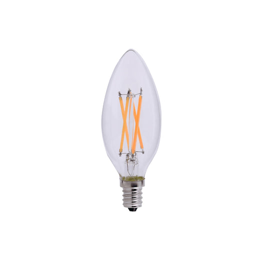 Goodlite C32 LED Chandelier Bulb, Torpedo Tip, 5W (60W Equal), Dimmable, 600 Lumens, Soft White 2700K, 15k Hours, Eco-Friendly, Ideal for Candelabra