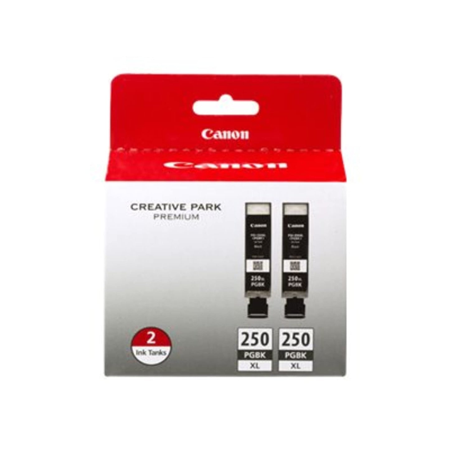 Canon PGI-250 XL Pigment Black Ink Cartridges, Pack Of 2