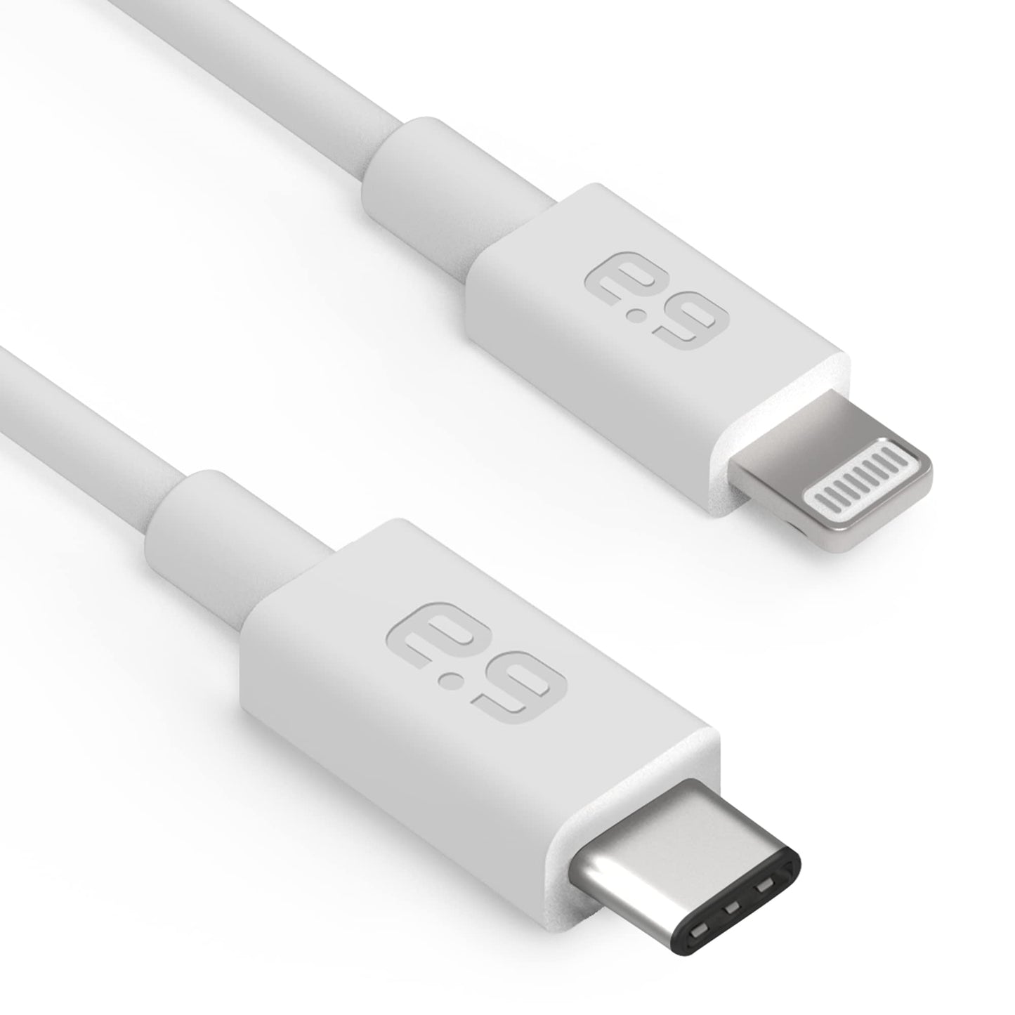 PureGear USB C to Lightning Cable (3 ft, White), MFi Certified Cable for iPhone 14 Pro Max/14/13 Pro Max/13/12 Pro Max/12/11 Pro…