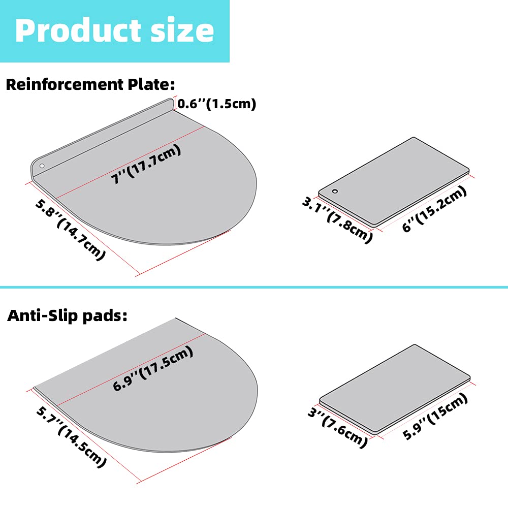 Steel Monitor Mount Reinforcement Plate?Monitor Arm Reinforcement Plate for Fragile Tabletop, Monitor Mount Reinforcement Plate Fits Most Monitor