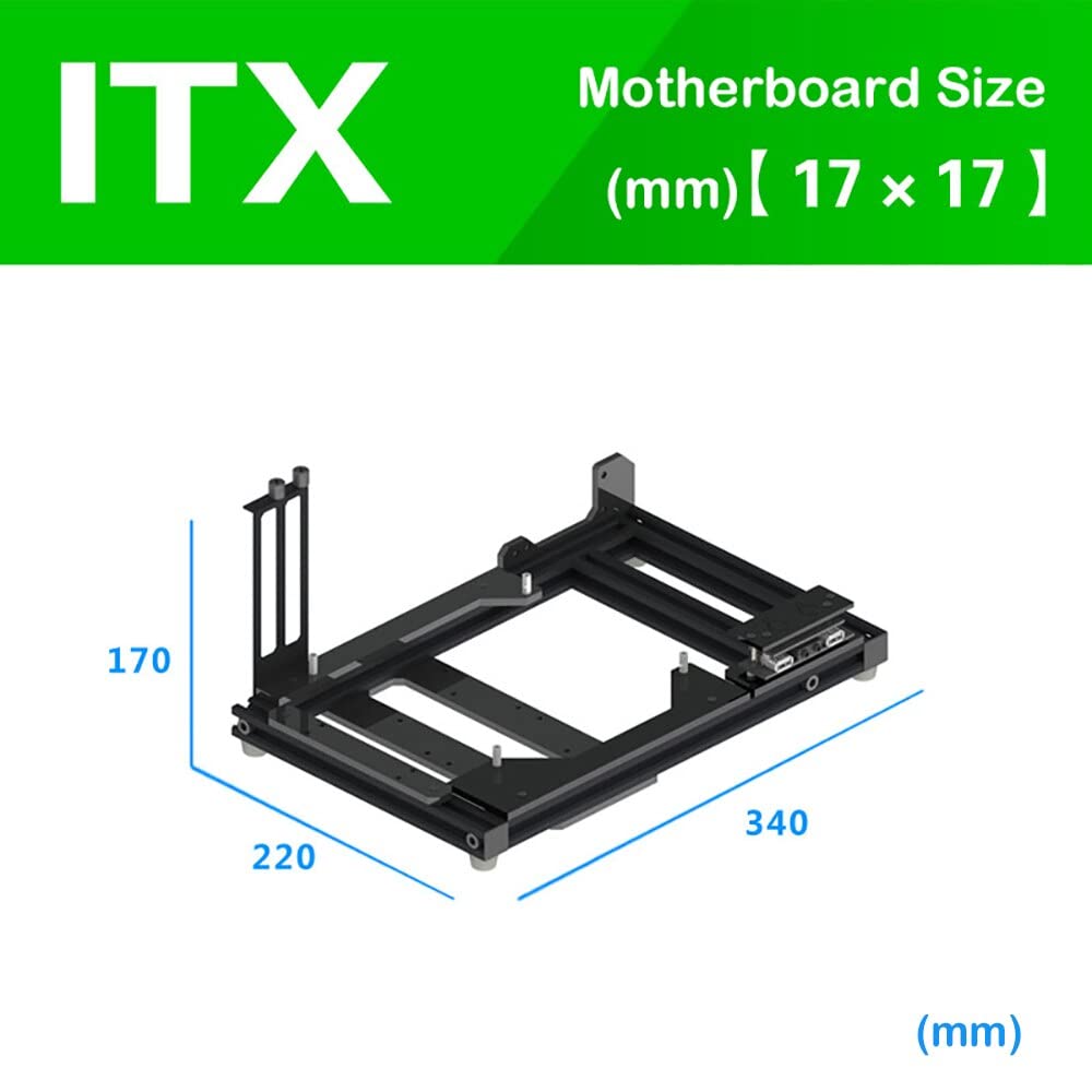 Aluminum Bracket PC Case Test Bench Open Air Computer Case for ITX Motherboard DIY Bare Frame ITX Chassis Support Intel AMD Graphics Card