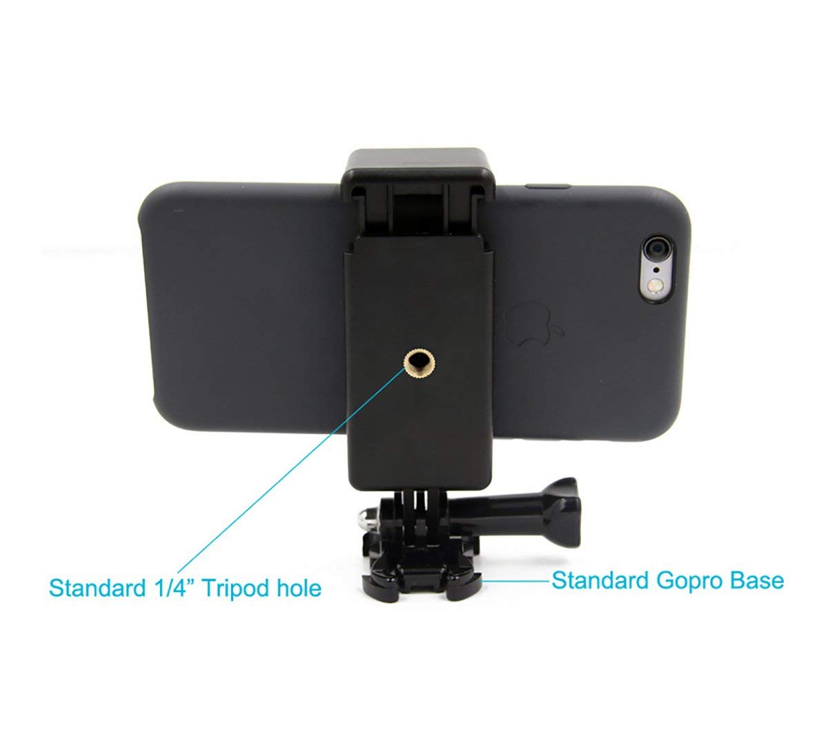 Octo Mount | Universal Smartphone Holder w/GoPro Style Mount Attachment for Any Cell Phone. Connect Your Phone to Any GoPro Mount. Compatible