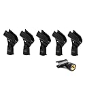Bolymic 5 Pack SM58 Holder A25D Microphone Clip Replacement For shure SM58, SM57 Beta58 Wired Microphone