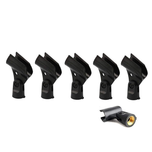 Bolymic 5 Pack SM58 Holder A25D Microphone Clip Replacement For shure SM58, SM57 Beta58 Wired Microphone