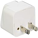2 Pack Universal Power Travel Plug Adapter Converting from EU/UK/CN/AU to USA FR DE BE CZ SE NZ DK NL to US CA CN Wall Outlet Power Charger Converter…