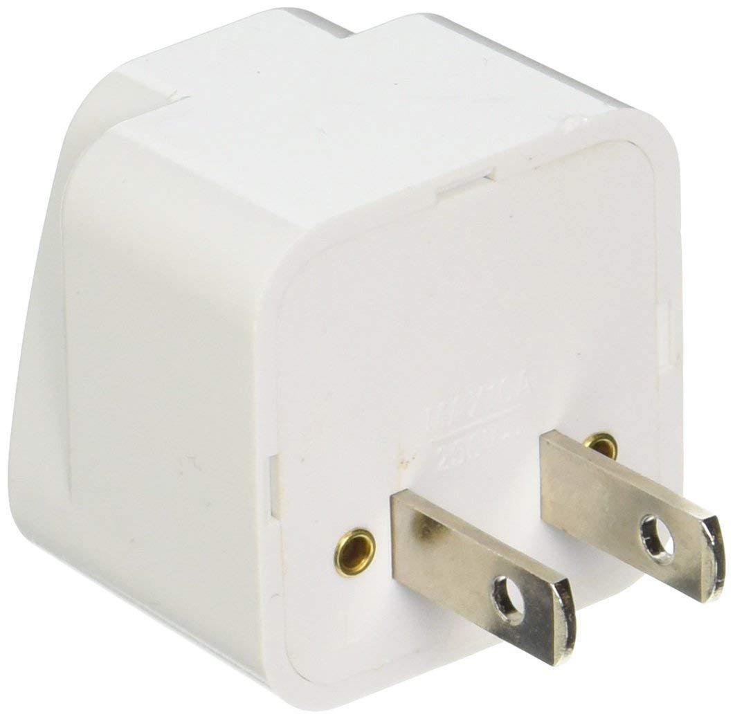 2 Pack Universal Power Travel Plug Adapter Converting from EU/UK/CN/AU to USA FR DE BE CZ SE NZ DK NL to US CA CN Wall Outlet Power Charger Converter…