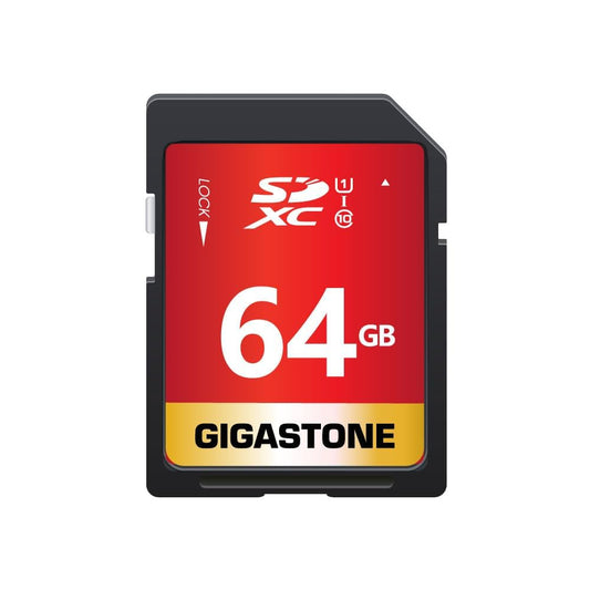 Gigastone GS-SDXC80U1-64GB-R Prime Series SDXC Card (64GB)
