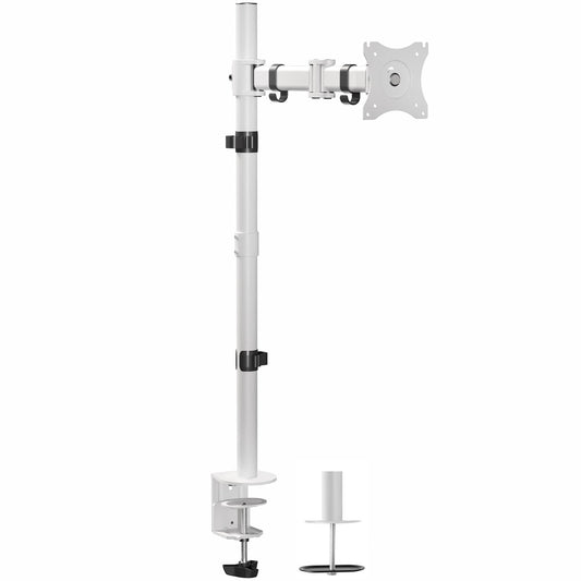 VIVO Single Monitor Desk Mount, Extra Tall Fully Adjustable Stand for 1 LCD Screen up to 32 inches, Ultra Wide Screens up to 38 inches, 22 lbs