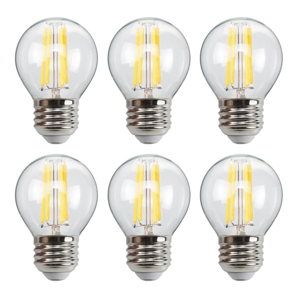 G45 E26 LED Small Globe Bulbs 40Watt Equivalent, 2700K Warm White