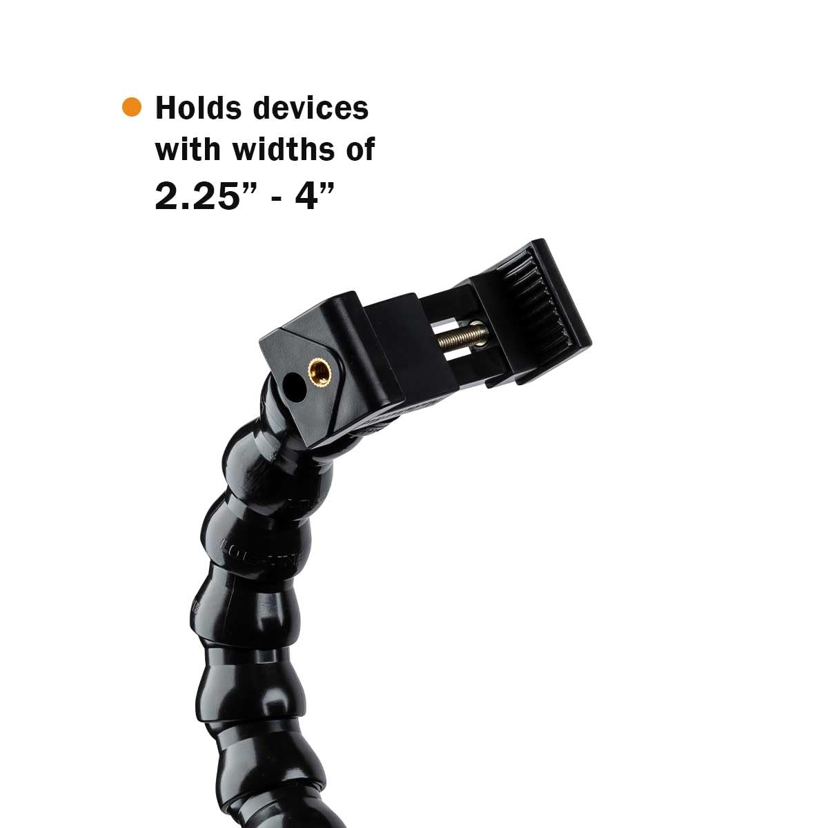 MOGO ModularHose Assistive Technology Phone Holder with Heavy-Duty Spring Clamp (Opens to 2"), 24 Inch Arm