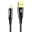 mcdodo Smart LED Auto Disconnect Nylon Braided Sync Charge USB Data 6FT/1.8M Cable Compatible iPhone 14/13/12/11 Pro Max