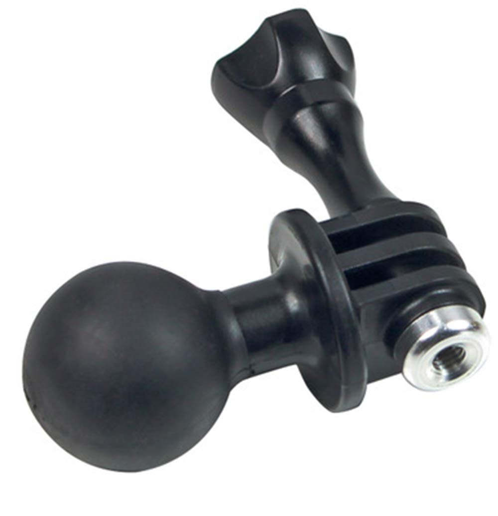 AngelReally 1" Ball Mount Universal Head Adapter with Thumb Screw Fit for Go He 9, 8 Black, 7 Black, 7 Silver, 7 White, 6, 5, 4, 3+, 5Session, MAX