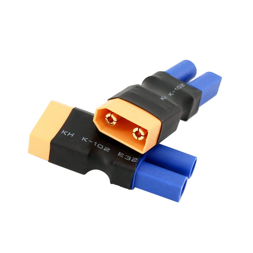 BDHI 3pcs XT90 / XT-90 Male to EC5 Female Connector Adapter - Heavy Duty Adapter(B02-3)