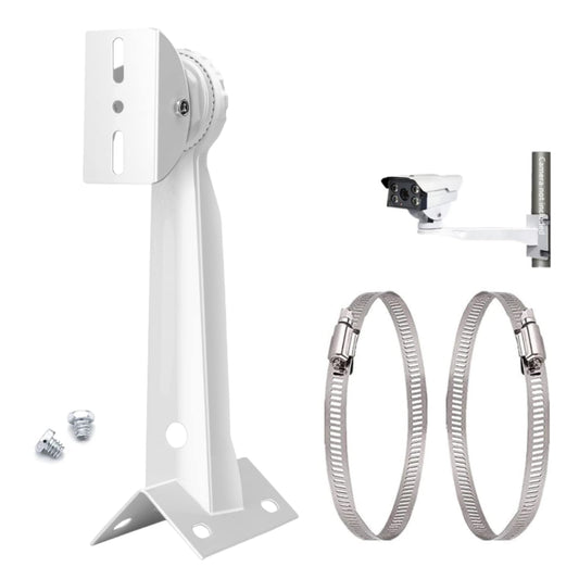 CTXSumTec Aluminum Alloy Corner Pole Mounting Bracket for Security Camera, Universal Wall Corner Mounting Bracket Holder Stand for Surveillance Camera