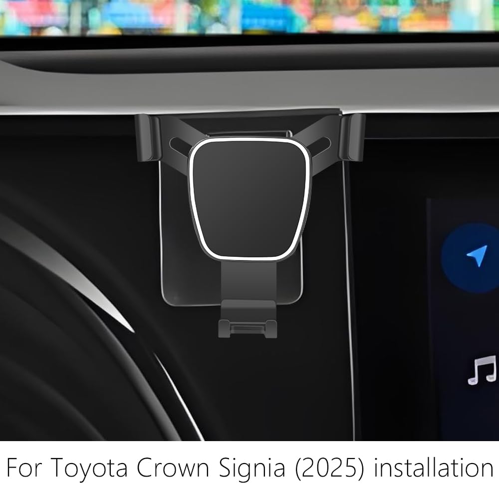 LUNQIN Car Phone Holder for Toyota Crown 2023 2024 2025? Crown Signia 2025 Auto Accessories Navigation Bracket Interior Screen Decoration Dash Board