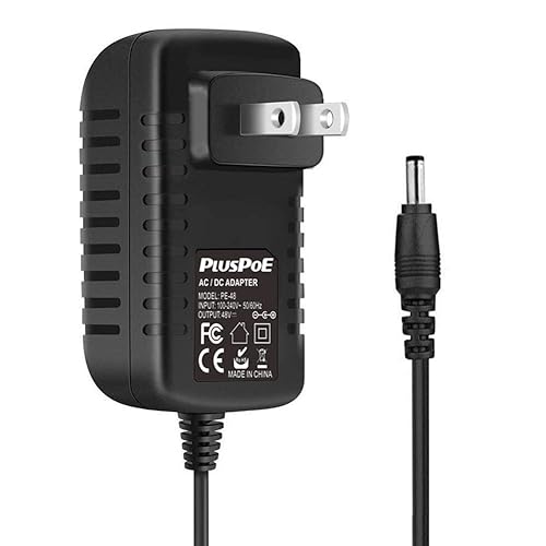 for Polycom Power Supply Adapter, 48V Power Cord Compatible with VOIP Polycom IP Phones VVX 101, 201, 300, 301, 310, 311, 400, 401, 410, 411, 500…