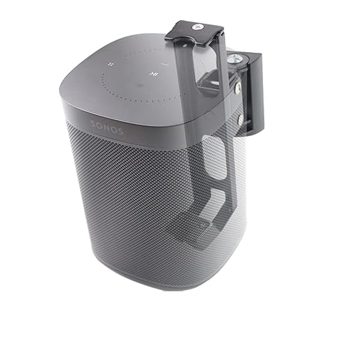 EMAQUIN Wall Mounts Brackets-Pair Set-2PCS for SONOS ONE/SONOS ONE SL/SONOS Play 1 Speaker (Include 2PCS,Swivel and Tilt,Compatible with Both SONOS