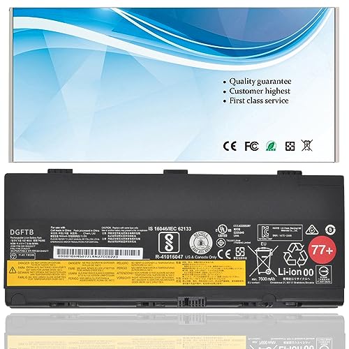 DGTECH 77+ 01AV477 Laptop Battery Compatible with Lenovo Thinkpad P50 P51 P52 Series SB10H45077 SB10H45078 00NY493 00NY492 L17L6P51 L17M6P51