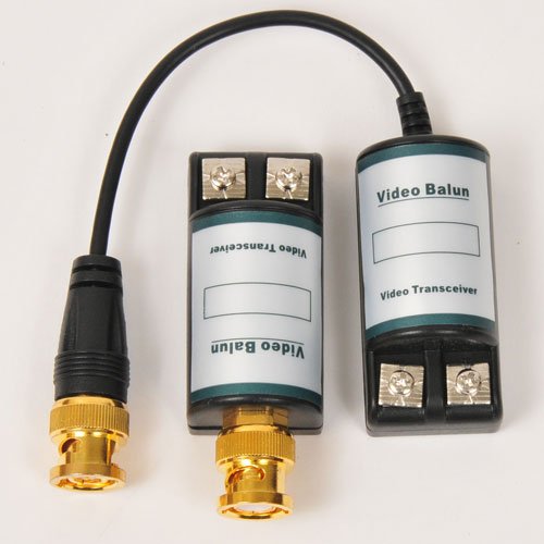 VideoSecu One Pair Passive Video Balun Video Signal Transceiver 1EM