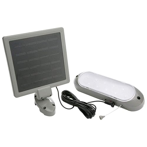 Designers Edge L-949 Rechargeable Solar Shed Lights with 10 Bright LED Bulbs and 16-Foot Extension Cord