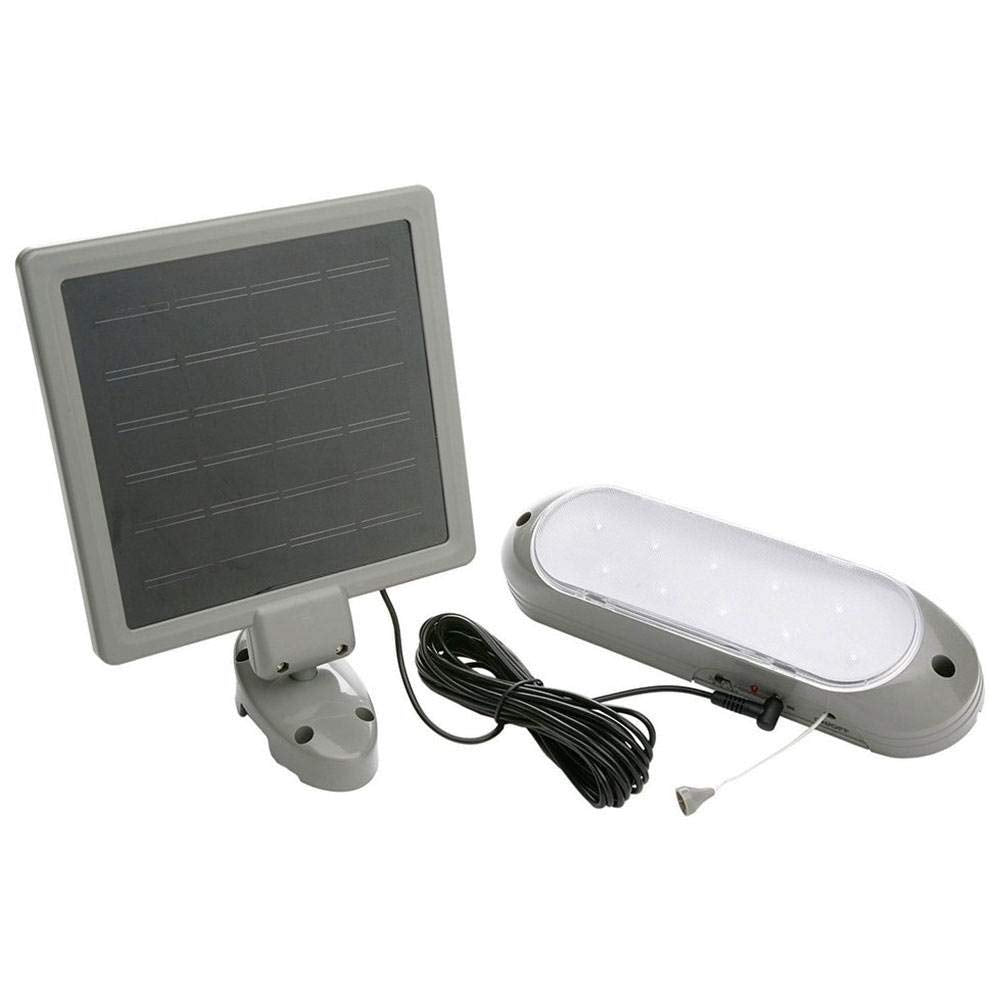 Designers Edge L-949 Rechargeable Solar Shed Lights with 10 Bright LED Bulbs and 16-Foot Extension Cord