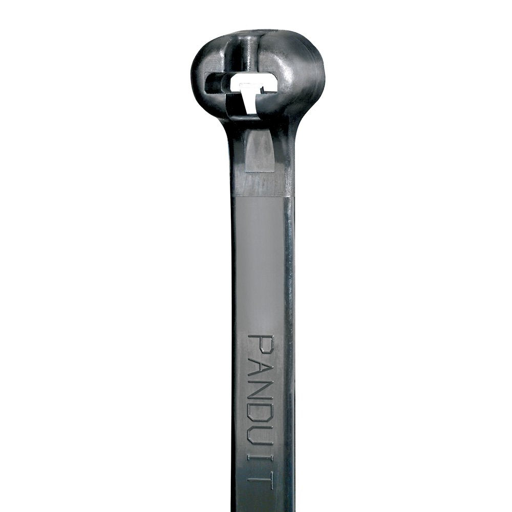 Panduit BT9LH-C0 Cable Tie, Metal Barb, Light Heavy, Weather Resistant Nylon 6.6, 30.7-Inch Length, Black (100-Pack)