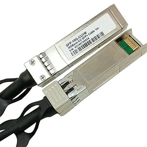 Jeirdus 10G SFP+ DAC Cable for D-Link DEM-CB050S, 10GBASE-CU Direct Attach Copper Twinax Cable, Passive 0.5-Meter
