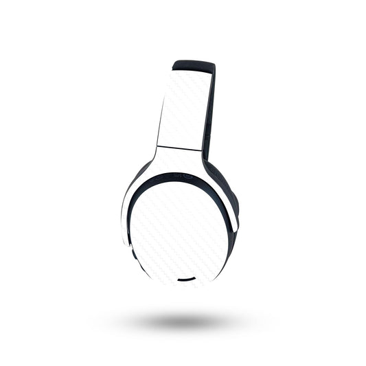 MightySkins Carbon Fiber Skin Compatible with Skullcandy Crusher ANC 2 - Solid White | Protective, Durable Textured Carbon Fiber Finish | Easy…