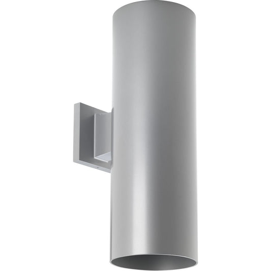 Progress Lighting 6-Inch Cylinder Outdoor Wall Sconce, 2-Light Modern Wall Mount Up and Down Lights, Interior and Exterior Lighting for Home or Porch