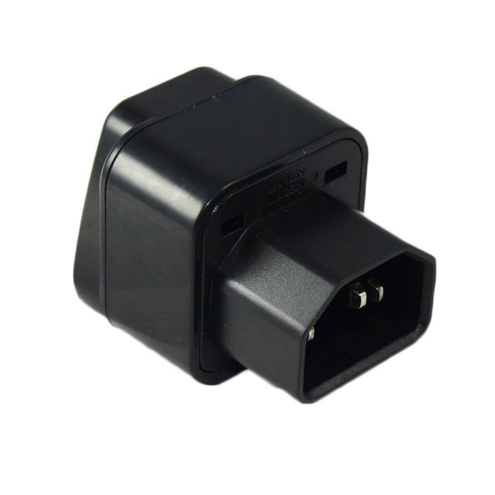 UPS IEC C14 to Universal Female AU US UK EU C13 Socket Power Adapter AC Plug