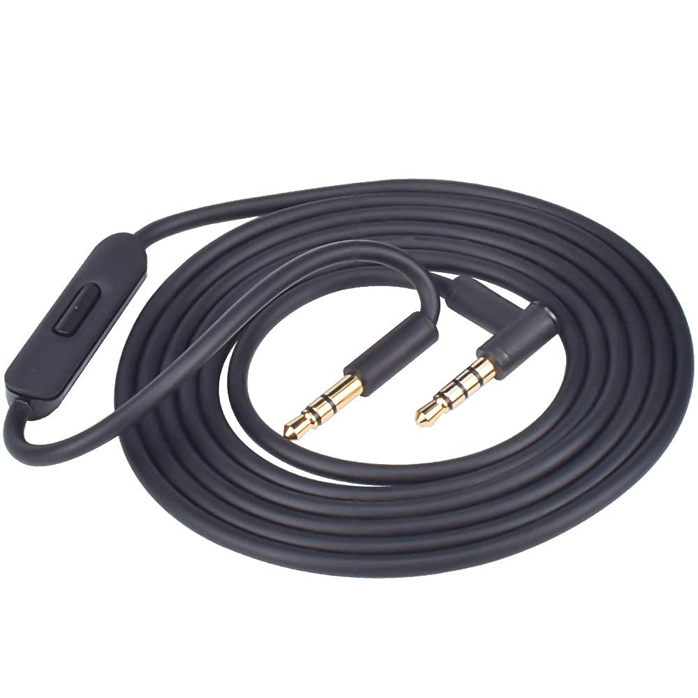 3.5mm to 3.5mm Replacement Solo 3 Audio Cable Cord Wire with in-line Microphone and Remote Control Compatible with Beats by Dr Dre…