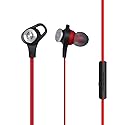 Phiaton C530S In Ear Stereo Earbuds Headphones Wired Earphones with Microphone and Controller, Extra Bass, Red