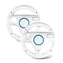 Beastron Mario Kart Racing Wheel, 2 Sets White Color Bundle