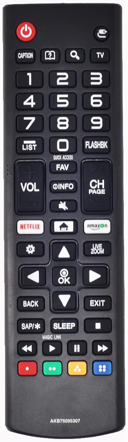Universal AKB75095307 Remote Compatible for All LG LCD LED 3D HDTV Smart TVs AKB75375604 AKB74915305 AKB76040302