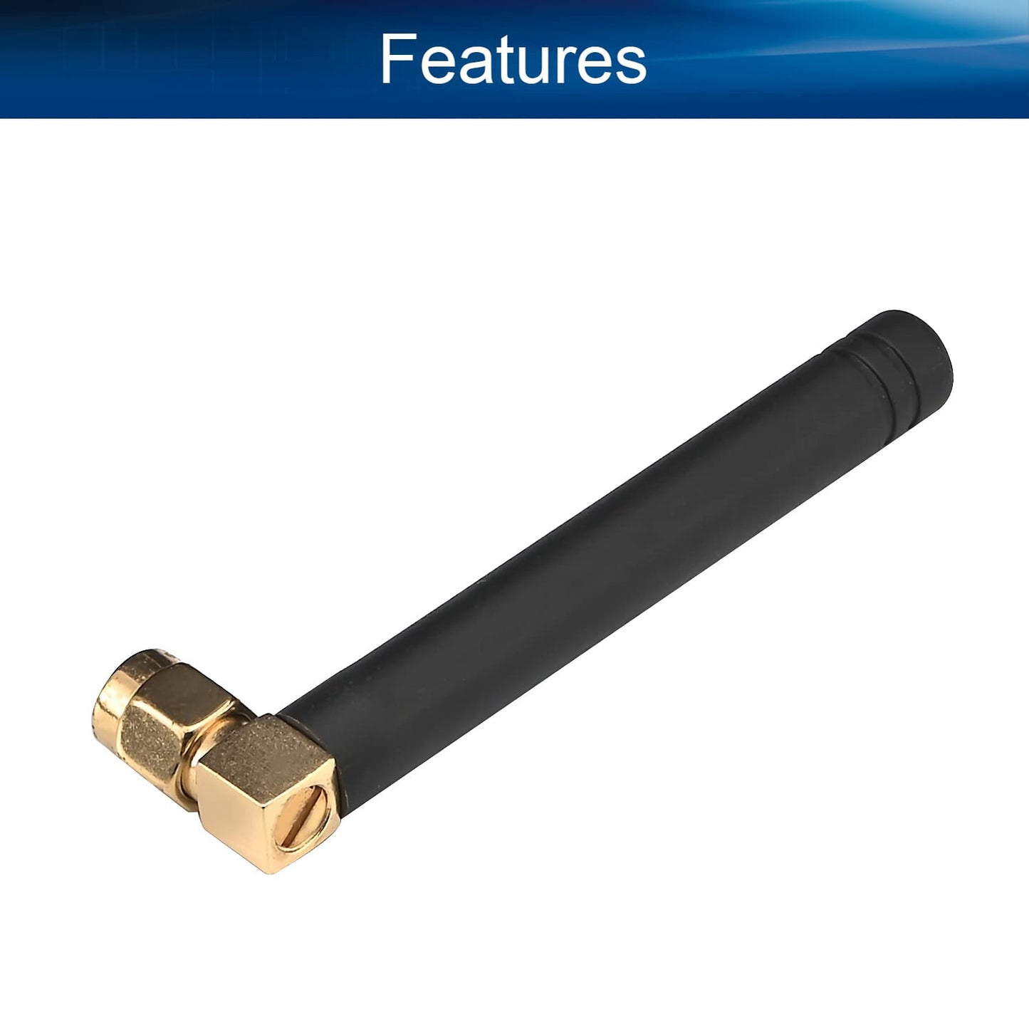 Othmro GSM Antenna 700-2700Mhz 3DB 70mm 1PCS,SMA Male Right Angle Elbow Connector for WiFi Router Booster