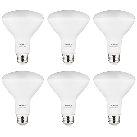 Sunlite 41177 LED BR30 Recessed Light Bulb, 10.5 Watt (65w Equivalent), 800 Lumens, Medium E26 Base, Dimmable Flood, UL Listed, 4000K Cool White, 6