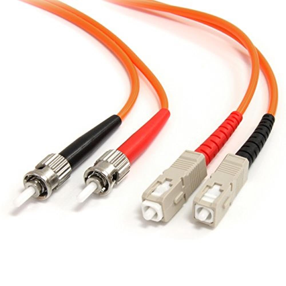 StarTech 3m OM1 Fiber Cable, ST to SC, 62.5/125, Optic, LSZH (FIBSTSC3)