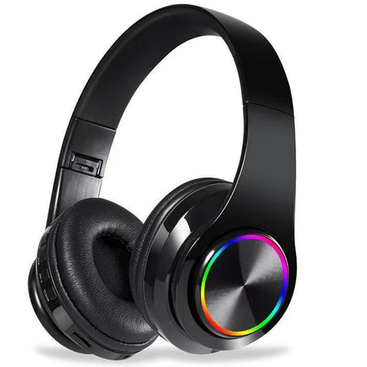 MGHOAQFRS Bluetooth Headphones Over Ear, Noise Reduction Wireless Headphones with Microphone/Deep Bass, HiFi Stereo Foldable Lightweight LED Headset…