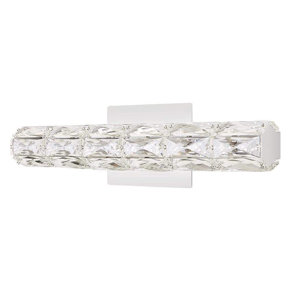 Keighley 18 in. Chrome LED Crystal Vanity Light Bar