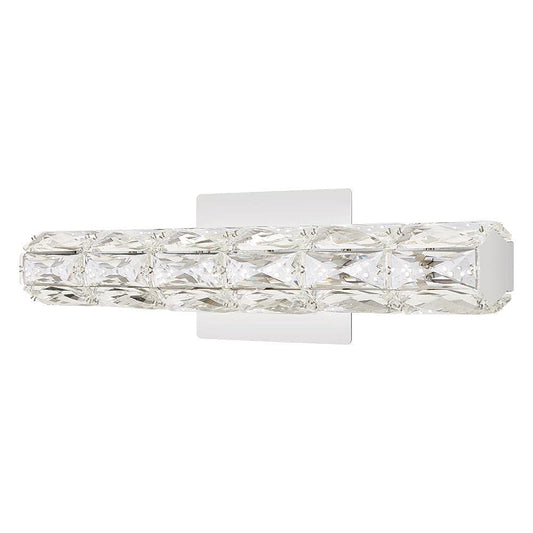 Keighley 18 in. Chrome LED Crystal Vanity Light Bar