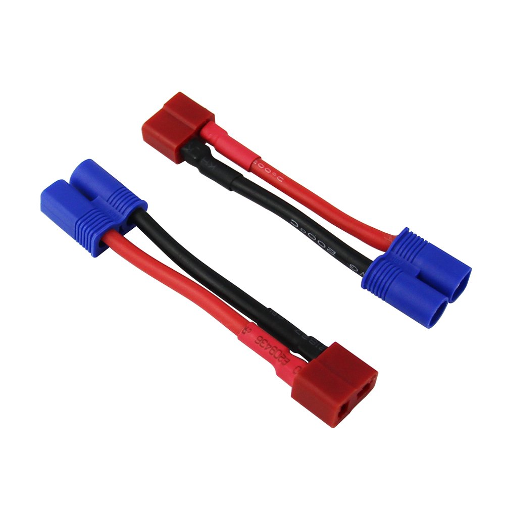 OliYin 3pcs Male EC3 to T-Plug Style Female Style Connectors Adapters 14awg 1.96inch(Pack of 3)