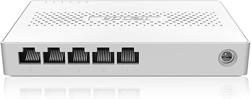 Tenda SM105 5 Port 2.5G Unmanaged Ethernet Switch, 5 X 2.5G Base-T Ports, 25Gbps Switching Capacity, Compatible with 100/1000/2500Mbps, for Home