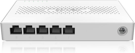 Tenda SM105 5 Port 2.5G Unmanaged Ethernet Switch, 5 X 2.5G Base-T Ports, 25Gbps Switching Capacity, Compatible with 100/1000/2500Mbps, for Home