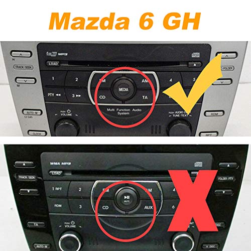 Yomikoo Factory Car Audio Upgrade, Stereo CD Changer 3.5mm AUX Cable for Mazda 3 2004-2008, Mazda 5 2005-2009, Mazda 6 2002-2008, RX-8 2004-2006, CX-7