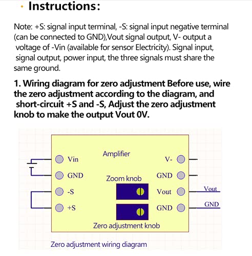 Teyleten Robot Millivolt/Microvolt Voltage Amplifier AD620 Instrumentation Module DC 3-12V High Precision Signal Amplifier (3PCS)